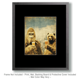 Beer, Bear & Bigfoot Art