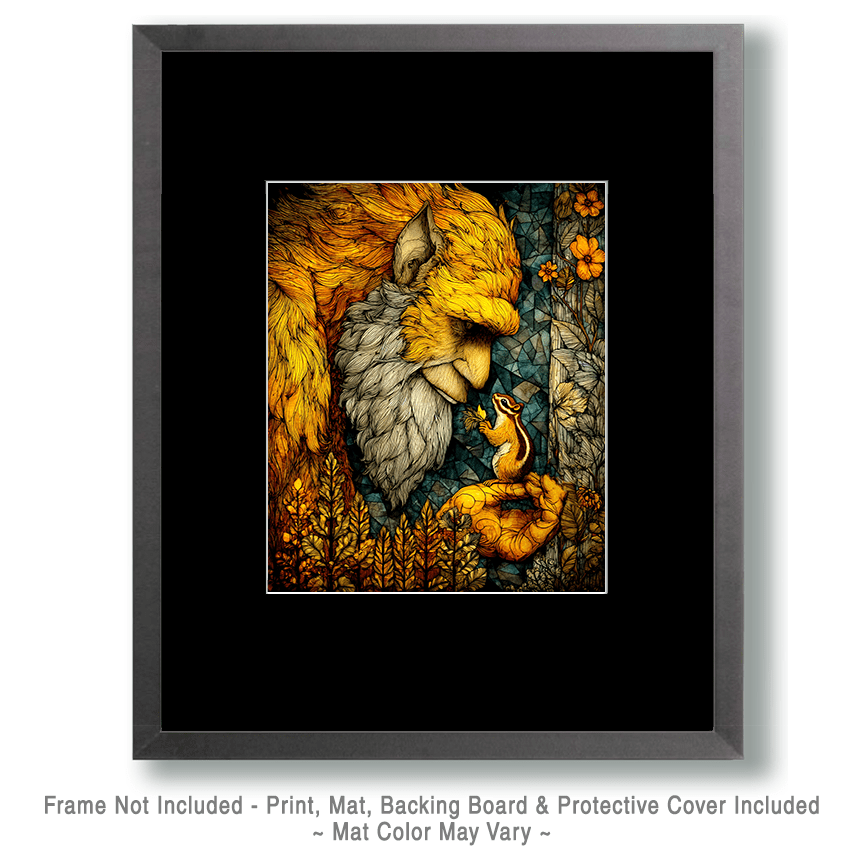 Chipmunk's Gift to Bigfoot Art