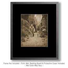 Bigfoot Walking with a Mountain Lion Art