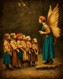 Fairy Speaks to Scouts