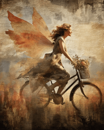 Fairy Riding a Bicycle