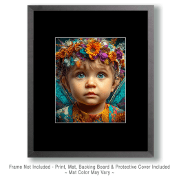Baby Floral Fairy Art