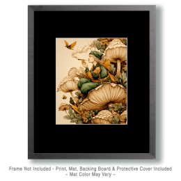 Vintage Hippie Elf Smoking Marijuana Art