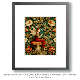 1920's Hippie Fairy Smoking Marijuana Art