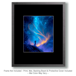 Casting a Fire Spell Art