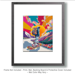 Iketeru Snowboarder Art