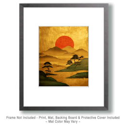 Vintage Asian Landscape Art