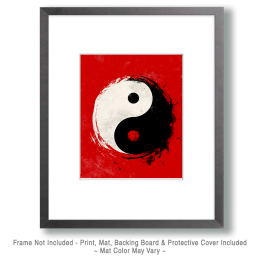 Black & White Ying Yang Art
