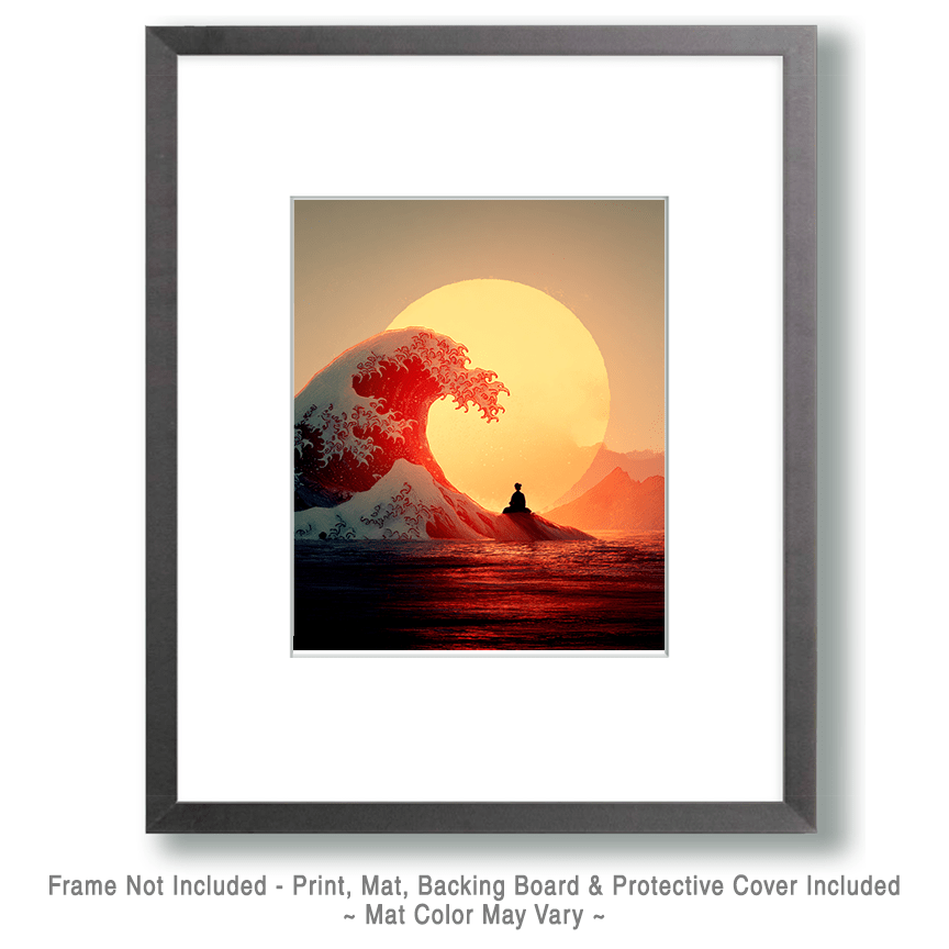 Overwhelming Wave Art