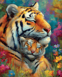 Mom & Baby Tiger