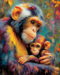 Mom & Baby Monkey