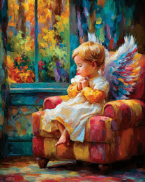 Baby Angel on Chair