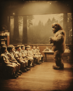 Bigfoot on First Day of Camp