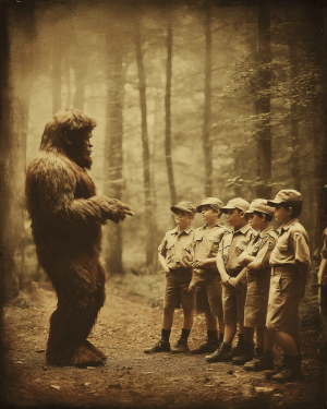 Bigfoot Choosing the Next Troop Leader
