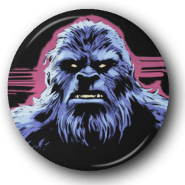 Angry Bigfoot - One Inch Pinback Button