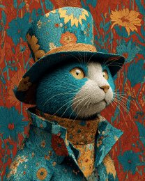 Marcell Cats in Hats Art