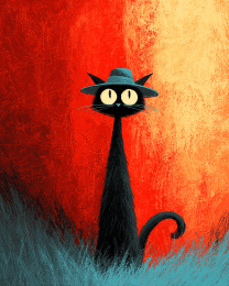 Manny Cats in Hats Art