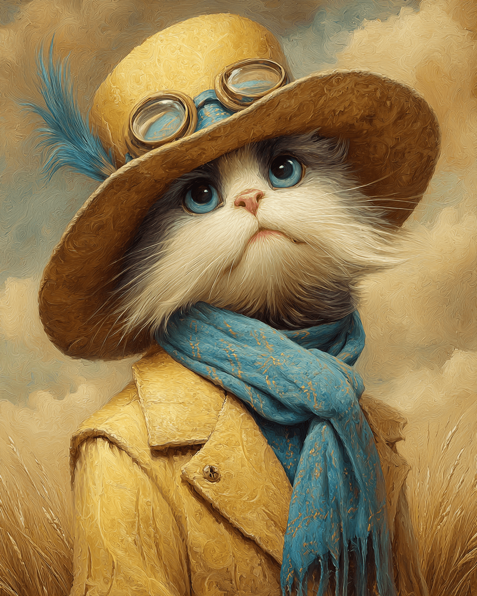 Oliver Cats in Hats Art