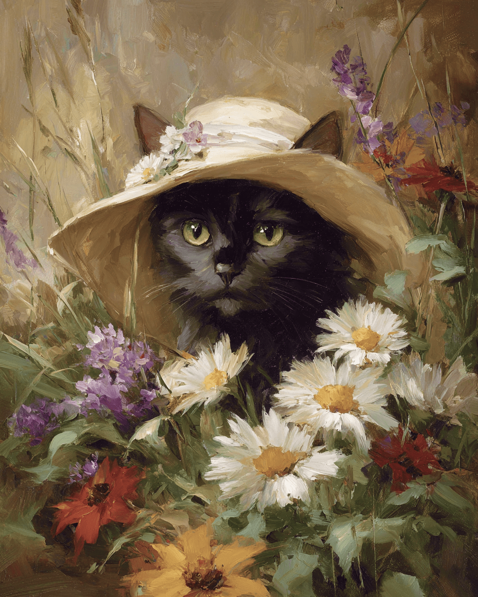 Lucy Cats in Hats Art