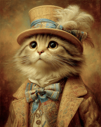 Cameron Cats in Hats Art