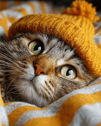 Cleo Cats in Hats Art