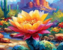 Bright Flower in Sonoran Desert