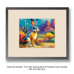 Impressionist Sonoran Desert Jackrabbit Art