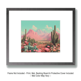 Brilliant Sonoran Desert Scene Art