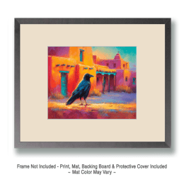 Impressionist Sonoran Desert Raven Art