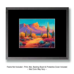 Impressionist Sonoran Desert Wash Art