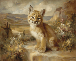 Sonoran Desert Bobcat Kitten