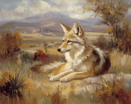 Sonoran Desert Wolf