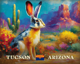 Impressionist Tucson Desert Jackrabbit