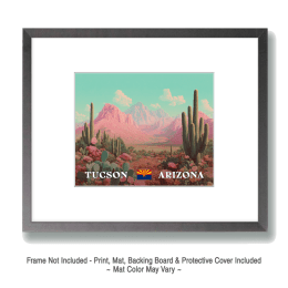Brilliant Tucson Desert Scene Art