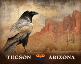 Vintage Tucson Desert Raven