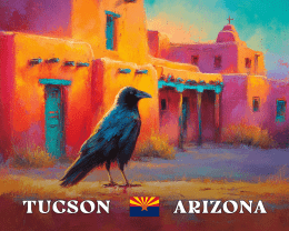 Impressionist Tucson Desert Raven