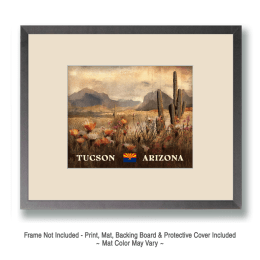 Vintage Tucson Desert Wildflowers Art