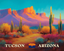 Impressionist Tucson Desert Wash