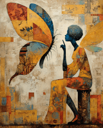 Fairy Discussion with a Butterfy