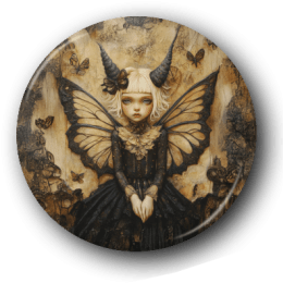 Helena the Dark Fairy - One Inch Pinback Button