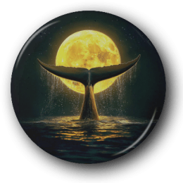 Tale of the Whale - One Inch Pinback Button