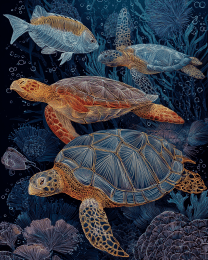 Stylized Sea Turtles