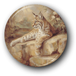 Vintage Bobcat - One Inch Pinback Button