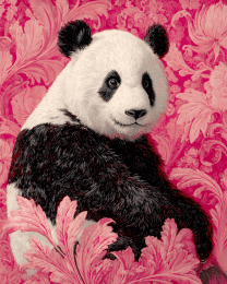 Stylized Panda Bear Wallpaper Art