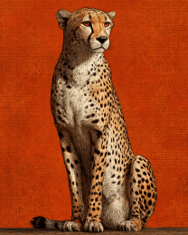 Cheetah - Zoo Animal Art