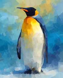 Impressionist Penguin - Zoo Animal Art