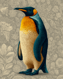 Stylized Penguin - Zoo Animal Art