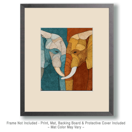Loving Elephants Art