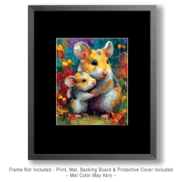 Mom & Baby Mouse Art