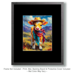 Pretty Cow Girl Art